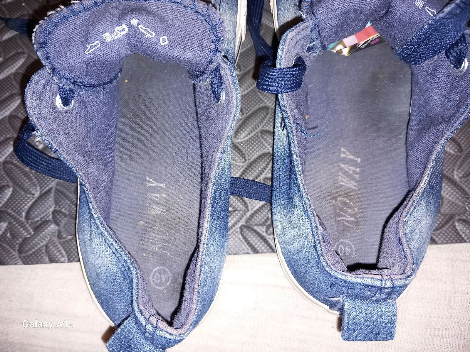 Low-top canvas sneakers No Way – Washed Jean Effect – Size 40 – photo 6